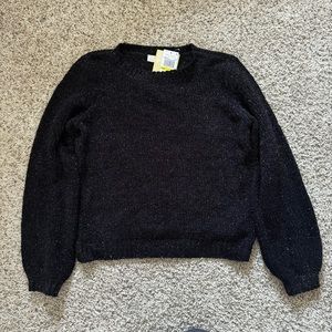 Michael Kors Womens Black Speckle Sweater Size M